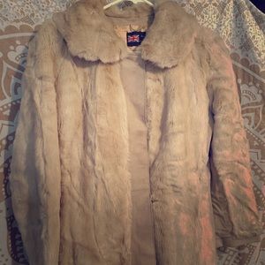 Cream-colored Faux Fur jacket